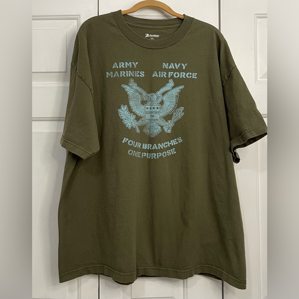 Academy Sports Armed Forces Short Sleeve T Shirt Army Green XXL